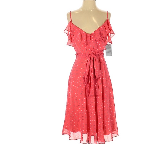 Tahari Dresses & Skirts - Tahari pink polka dot dress